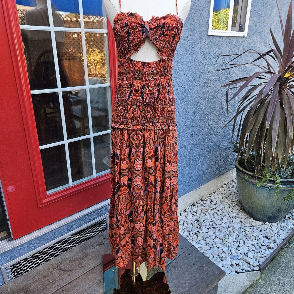 Petal and Puple Maxi Dress